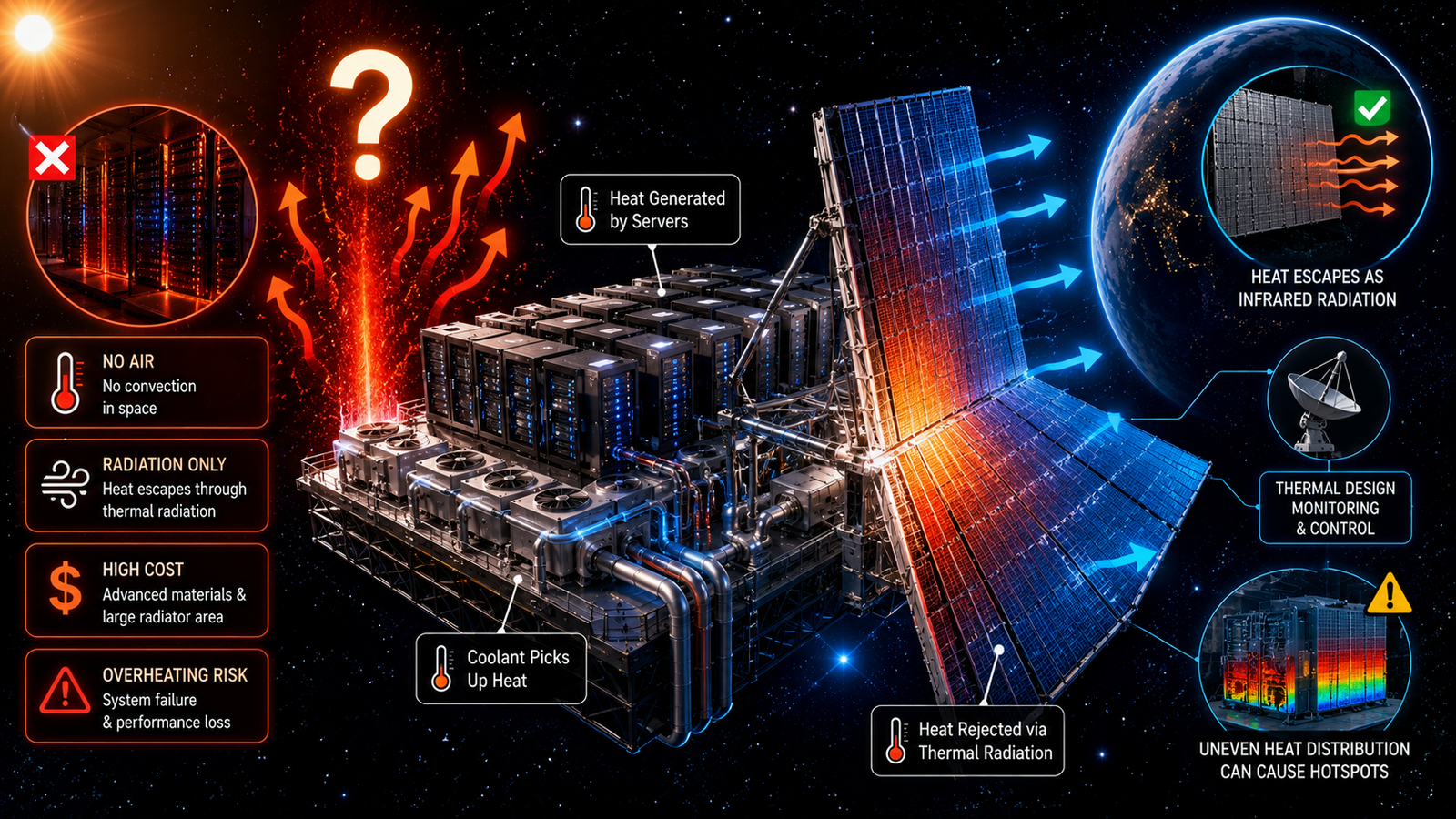 How Does Heat Escape in Space