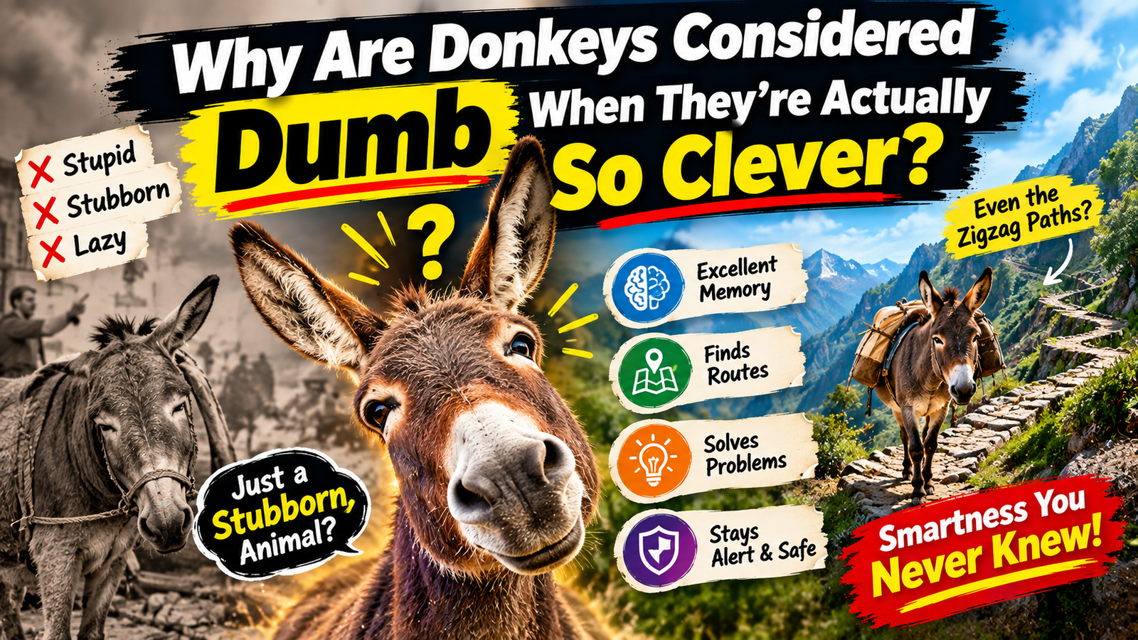 Why Are Donkeys Considered Dumb When They’re Actually So Clever?
