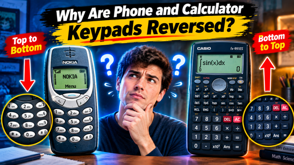 Why Are Phone and Calculator Keypads Reversed?