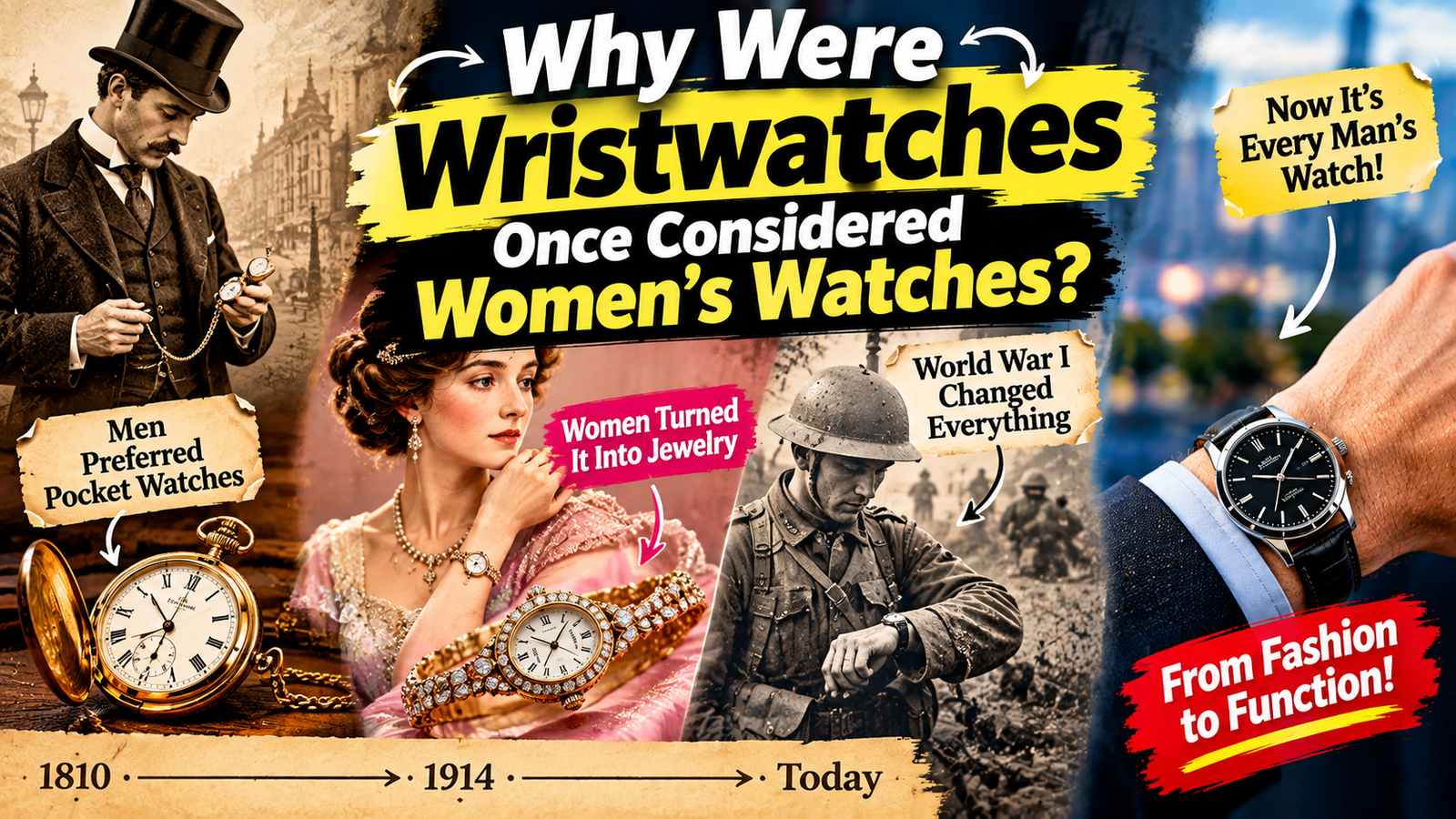 Why Were Wristwatches Once Considered Women’s Watches?